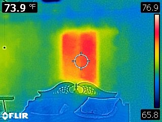 Missing insulation in bedroom found by SEI Home Inspector